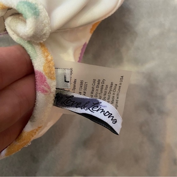 New! SET For love and lemons Joey floral cheeky bikini nwot 1618 10050 - Picture 13 of 14